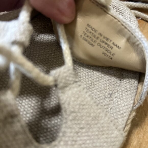 Michael Kors Woman's McKenna Lace Up Sandal Natural 8.5 Espadrille Gladiator - Picture 12 of 12